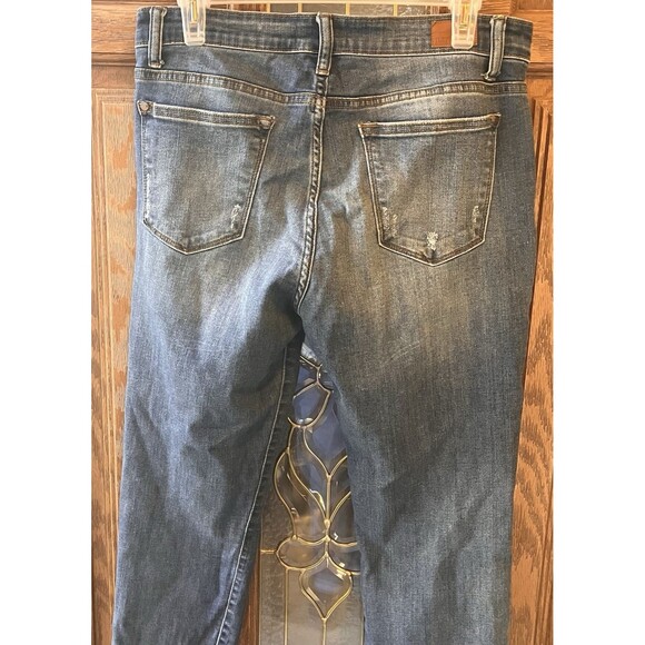 Judy Blue Relaxed Fit Jeans Women's 15 / 32 Distressed 32 x 27 Midrise - Picture 12 of 15